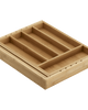 Expandable Bamboo Flatware Tray